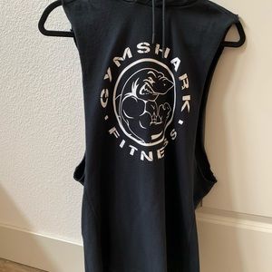 Black Gymshark cutoff hoodie